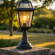 Neoclassic Pillar Mount Light Black Finish B22 Made In Italy Neoclassic Pillar Mount Light Black Finish B22 Made In Italy